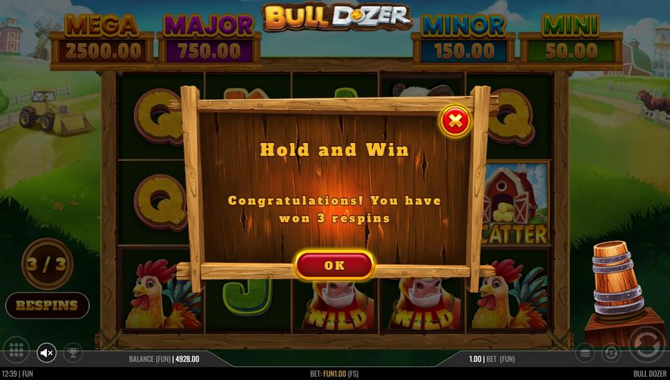 Bull Dozer Slot - Hold and Win