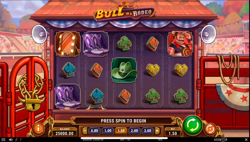 bull in a rodeo slot mobile