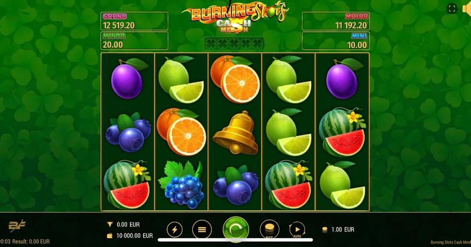 Burning slots cash mesh slot mobile