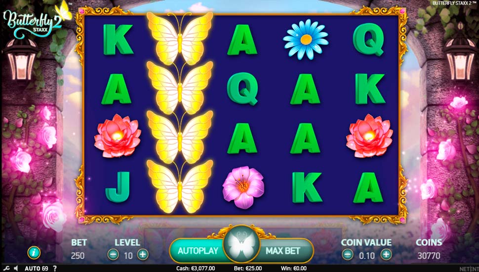 Butterfly staxx 2 slot Re-Spins
