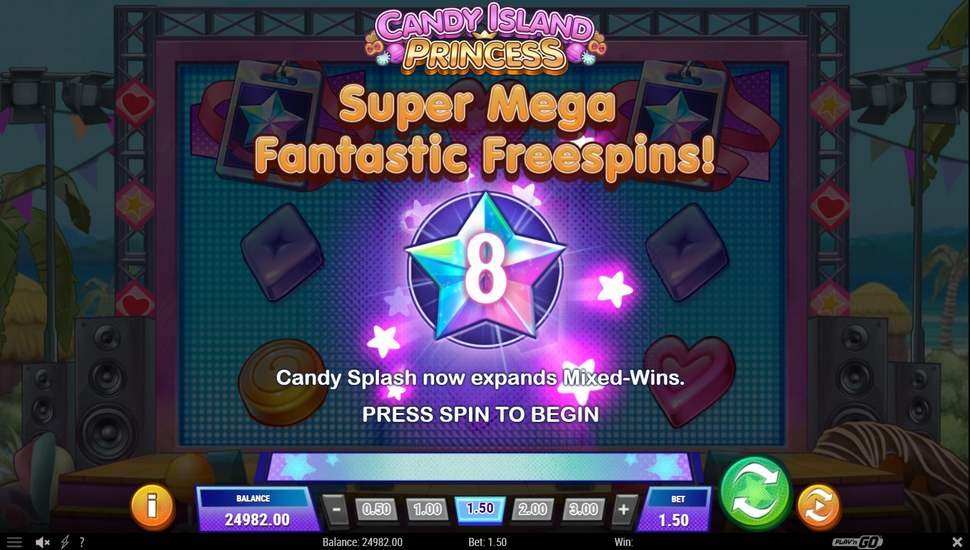 Candy Island Princess Slot - Free Spins
