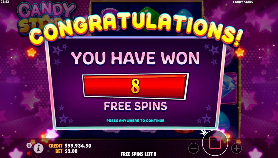 Candy Stars slot Free Spins