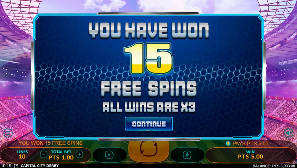 Capital City Derby slot Free Spins