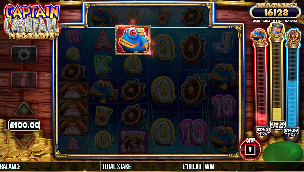 Captain Cashfall Megaways slot machine