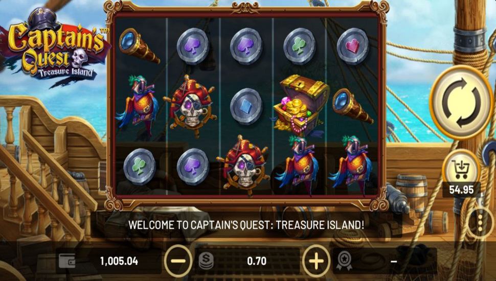 Captain's Quest Treasure Island Slot Mobile