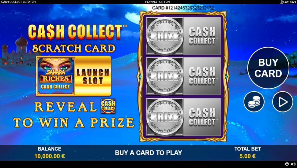 Cash Collect scratch game gameplay