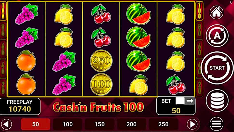 Cash-n Fruits 100 slot mobile