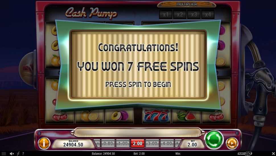 Cash Pump Slot - Free Spins