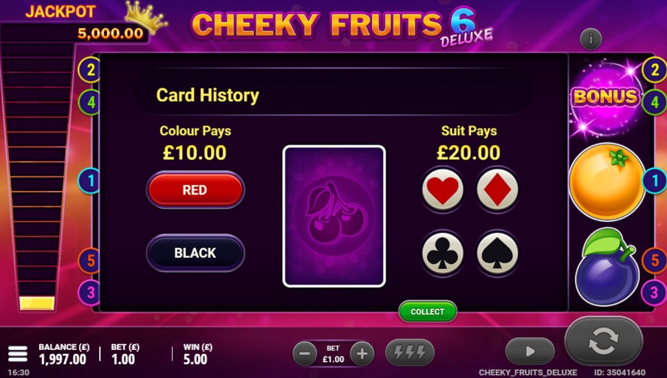 Cheeky Fruits Deluxe slot machine