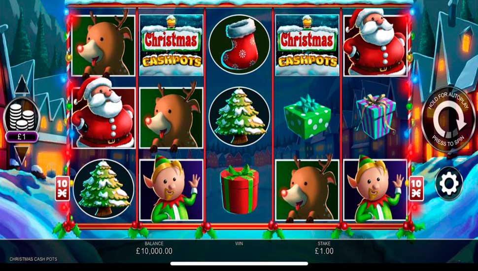 Christmas cash pots slot mobile