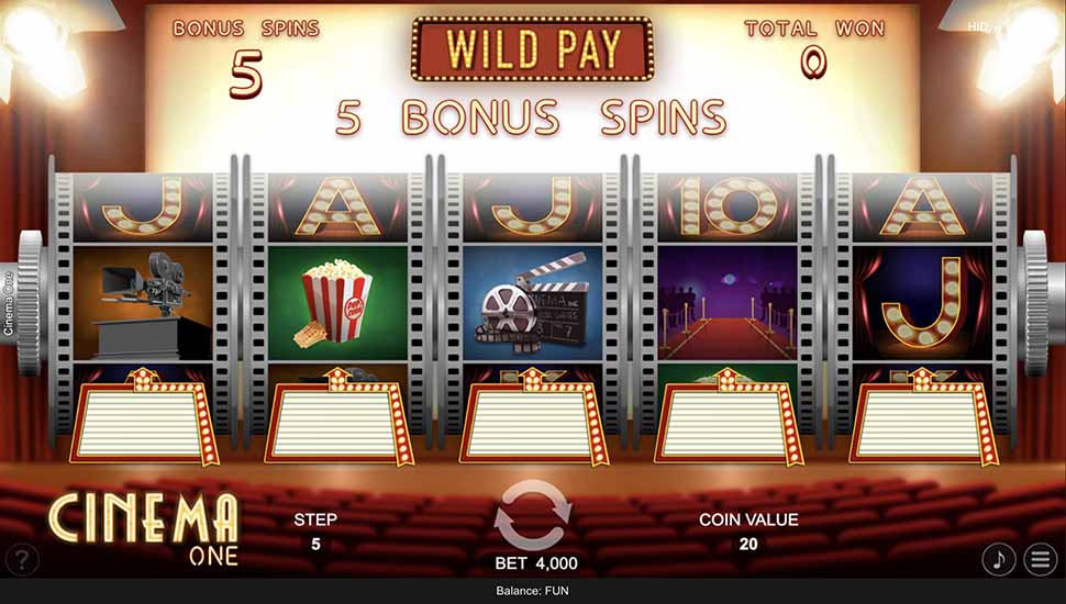 Cinema One slot Wild Pay Feature