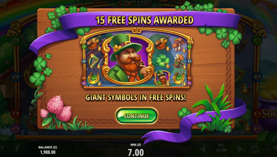 Clover the rainbow deluxe slot - Free spins