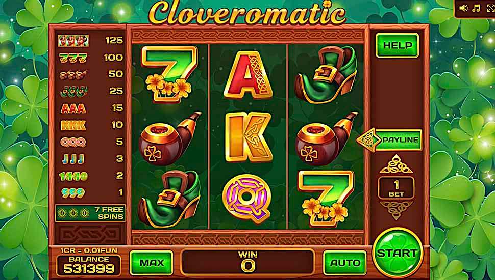 Cloveromatic 3x3 Slot - Review, Free & Demo Play