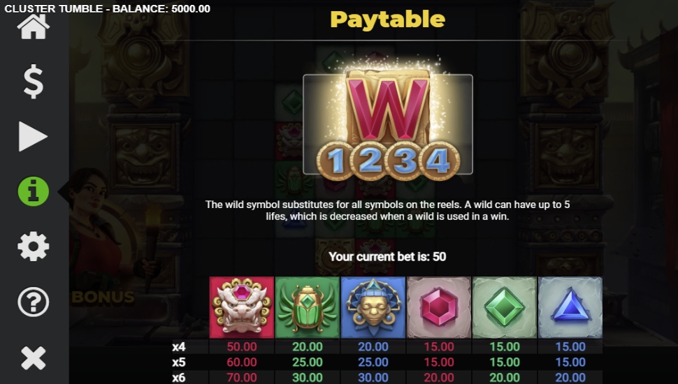 Cluster tumble - payouts