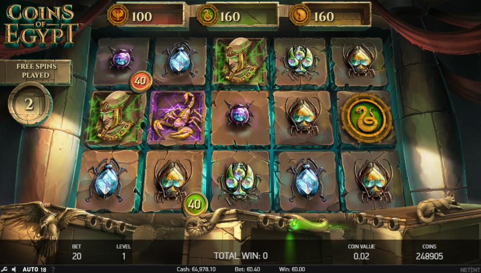 Coins of Egypt Slot - Review, Free & Demo Play preview