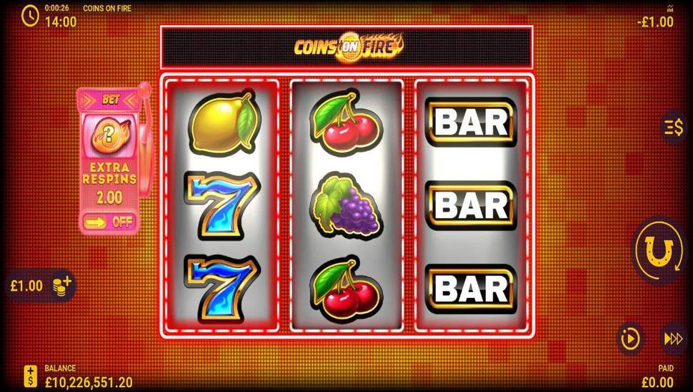 Coins on Fire Slot Mobile