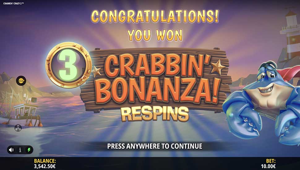 Crabbin Crazy 2 slot Crabbin' Bonanza Respins