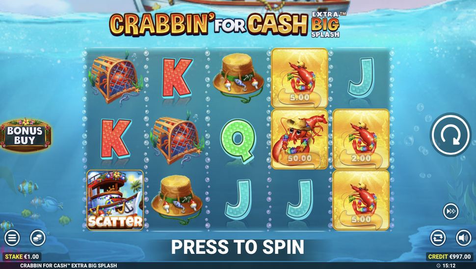 Crabbin for Cash Extra Big Splash slot mobile