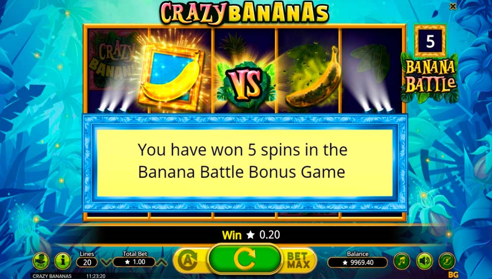 Crazy Bananas slot Banana Battle Bonus Game