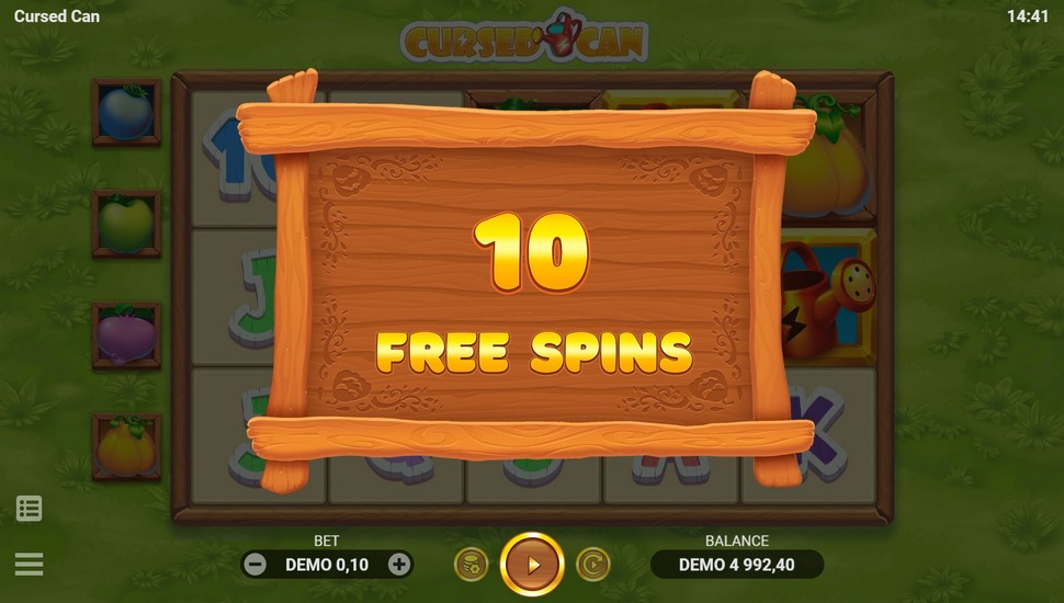 Cursed Can slot free spins