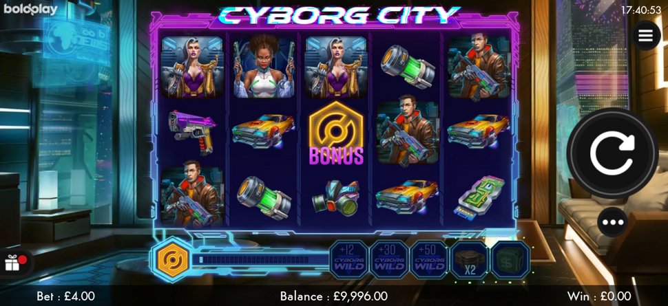 Cyborg City slot Mobile