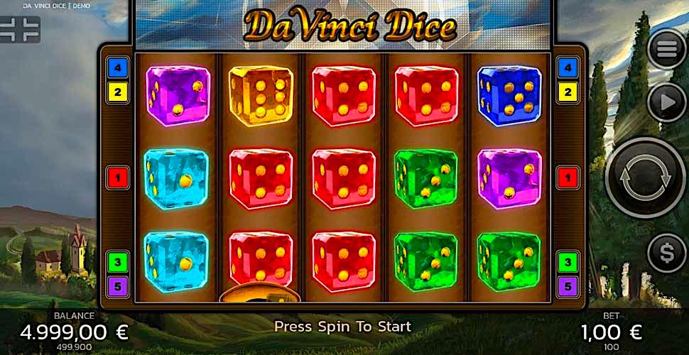 Da Vinci Dice slot mobile