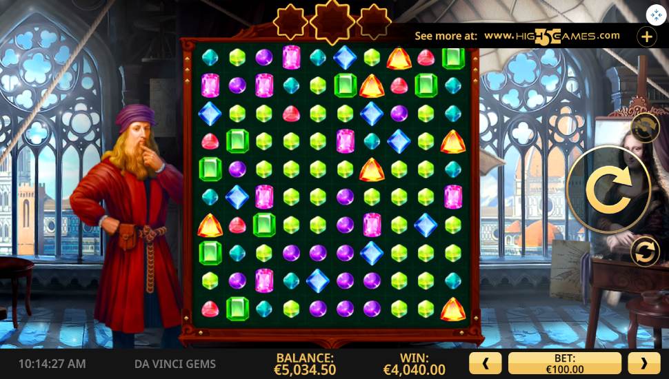 Da Vinci Gems Racking Up Riches Slot preview