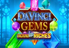 Da Vinci Gems Racking Up Riches Slot Logo