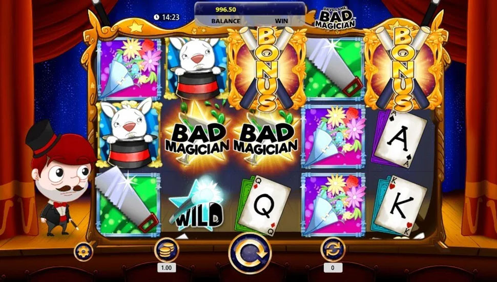 Dave Lame: Bad Magician slot machine