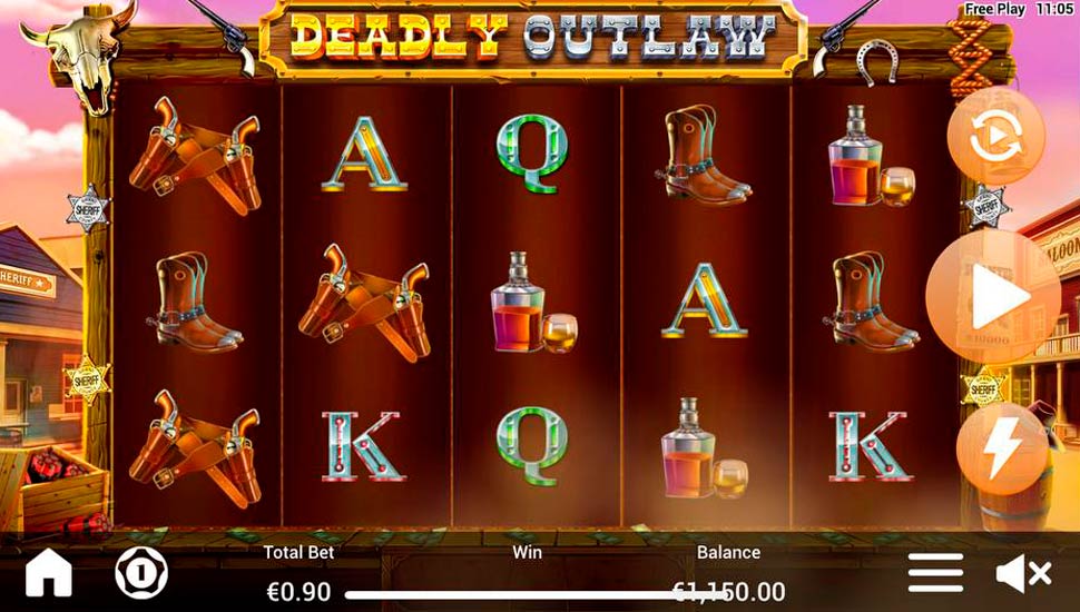 Deadly outlaw slot mobile