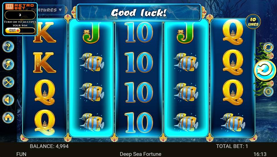 Deep sea fortune slot synced reels