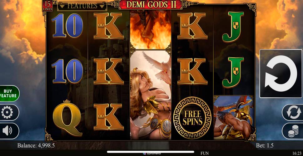 Demi Gods II 15 Lines slot mobile