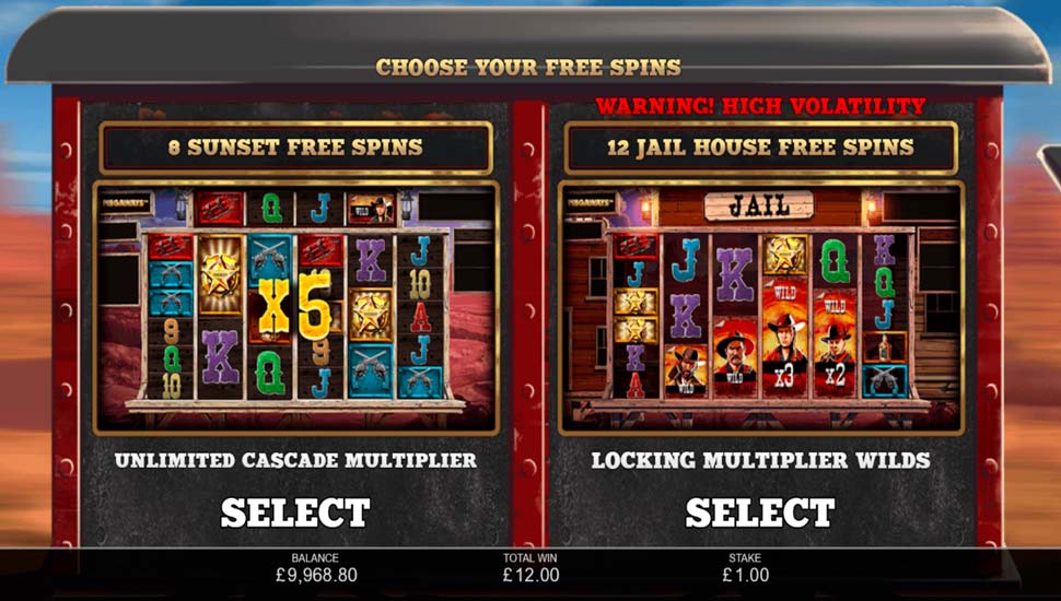 Desperados wild megaways slot Free Spins Feature