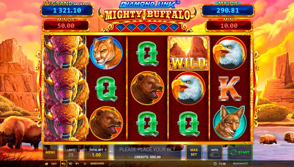 Diamond Link: Mighty Buffalo Slot preview