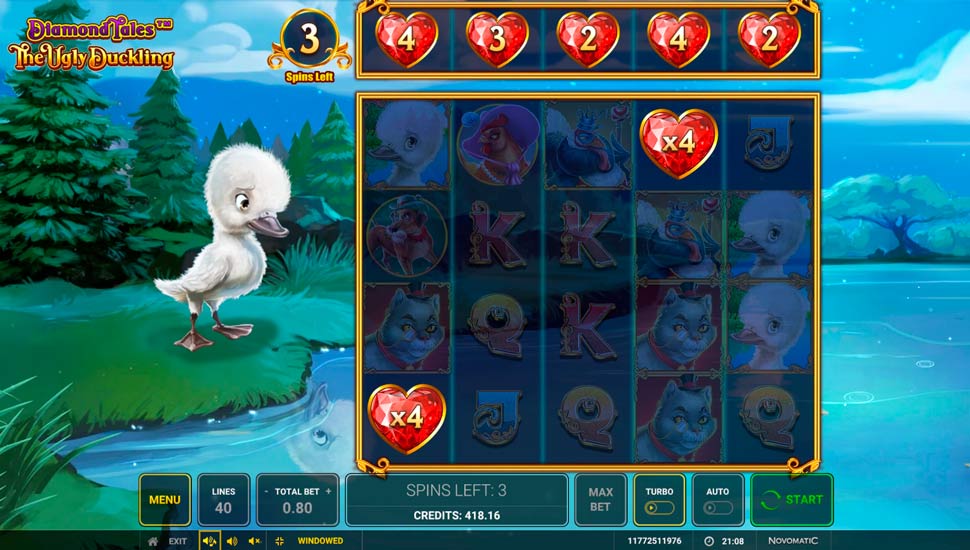 Diamond Tales: The Ugly Duckling slot Diamond Tales Feature