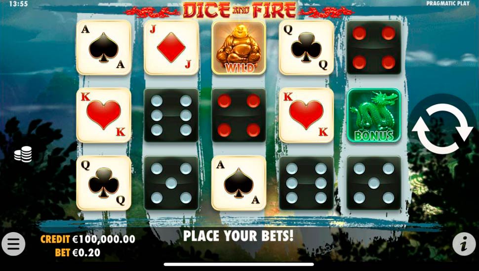 Dice and fire slot mobile
