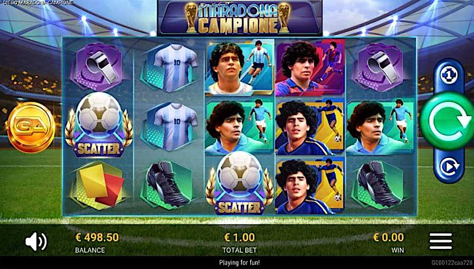 Diego Maradona Campione slot mobile