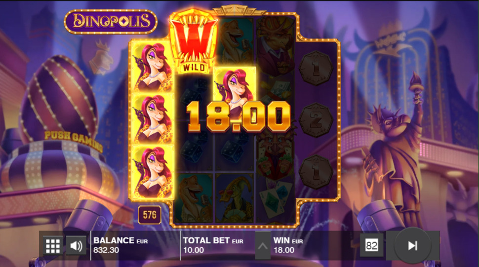 Dinopolis online slot - wild