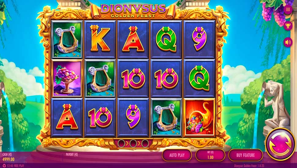 Dionysus Golden Feast Slot - Review, Free & Demo Play preview