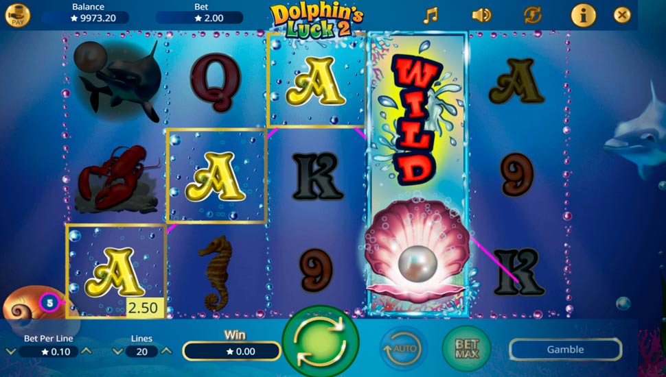 Dolphin's Luck 2  slot Wild Reel