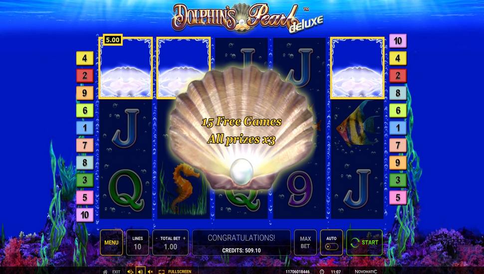 Dolphin's Pearl Deluxe Slot - Free Spins