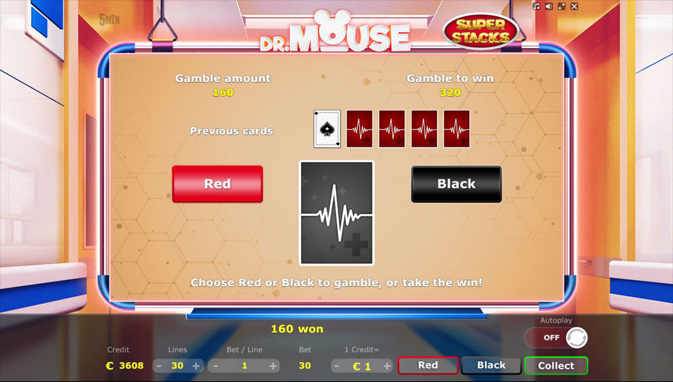 Dr. Mouse slot gamble round