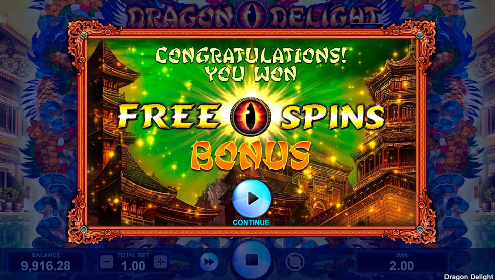 Dragon Delight slot Free Spins Game