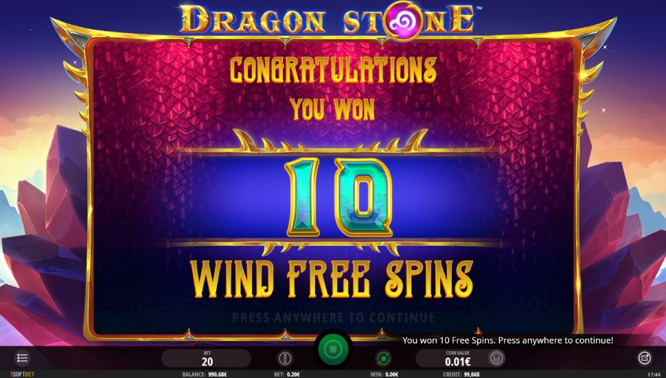 Dragon Stone slot - feature