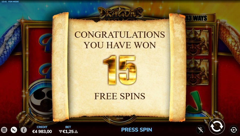 Dragons Legacy slot Free spins