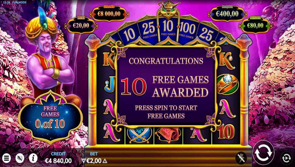 Dreamy Genie Slot - Free Spins