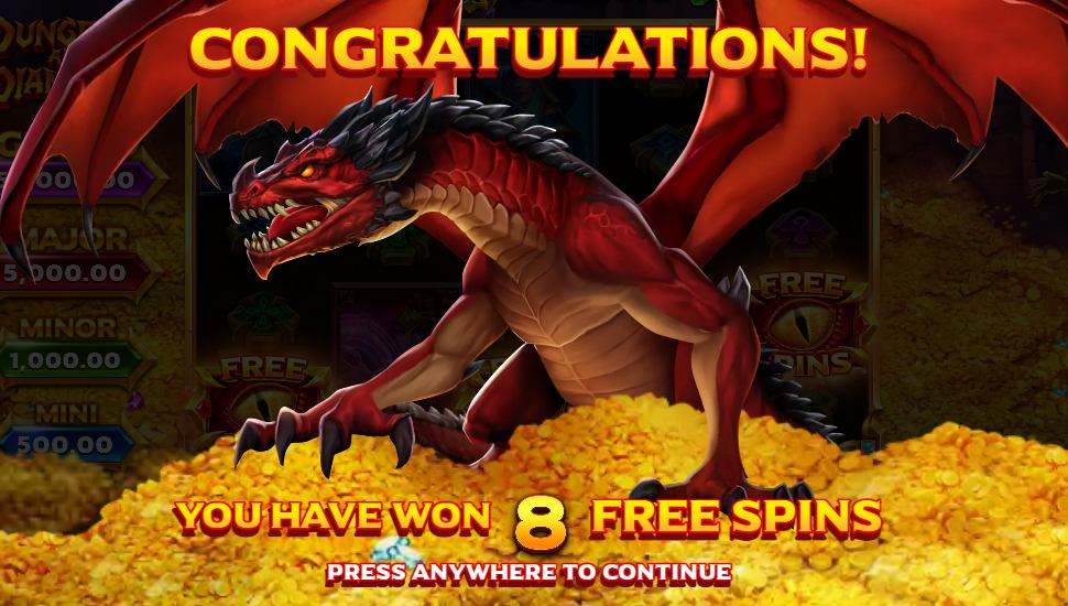 Dungeons and Diamonds Slot - free spins