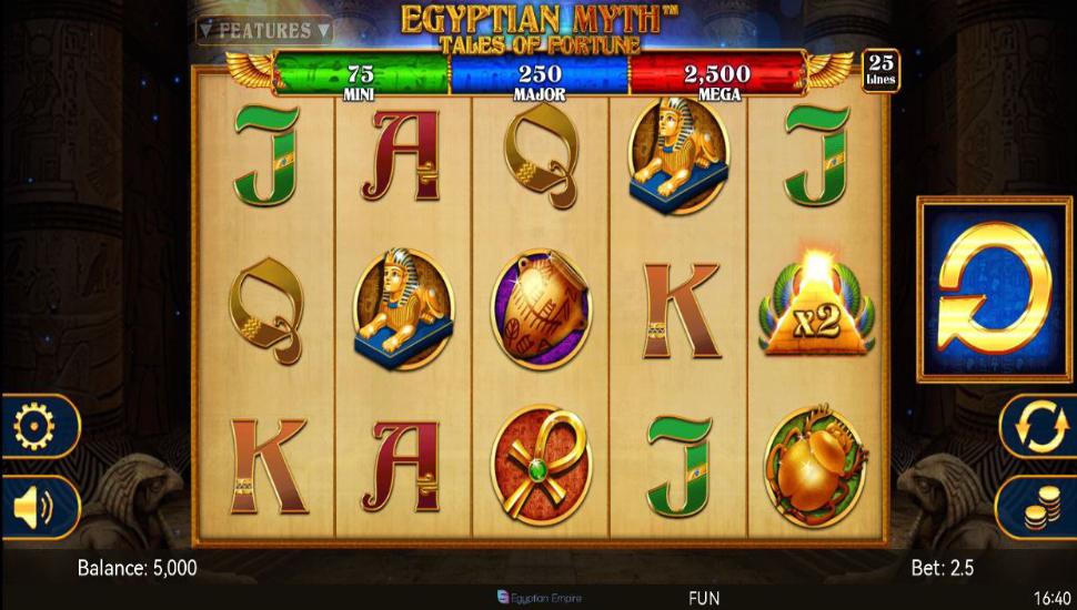 Egyptian Myth Tales of Fortune slot mobile