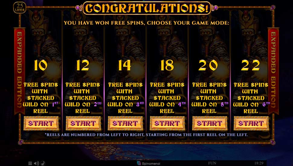 Egyptian Rebirth II Expanded Edition slot Free Spins