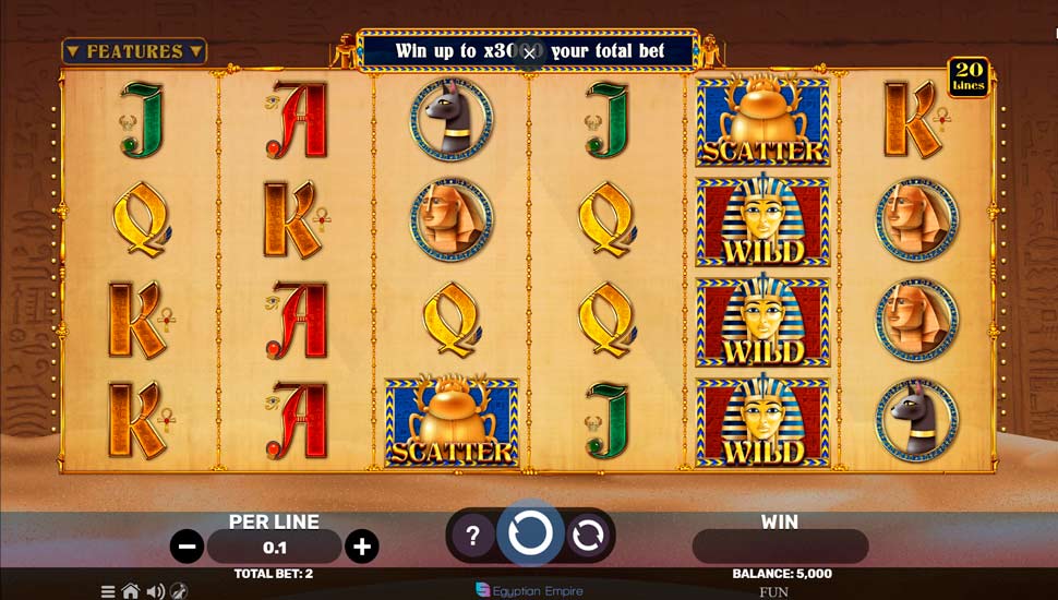 Egyptian Sands Slot - Review, Free & Demo Play preview